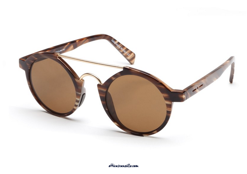 Occhiali Da Sole Donna Italia Independent 0092V2-044-041 | Forma Gatto In Velluto Marrone | Lenti Non Polarizzate