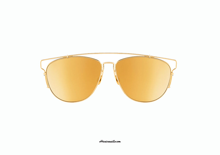 CHRISTIAN DIOR Technologic Sunglasses Gold 622481  FASHIONPHILE