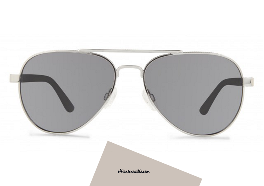 Sunglasses REVO Raconteur RE1011 silver graphite glass. Sunglasses from teardrop shape vintage inspired. Glasses with gray glass polarized lenses. Treat yourself to a vision without limits, buy this sunglasses Revo 1011.