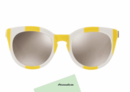 Occhiale da sole Dolce&Gabbana DG4249 col.30255A dalla classica ispirazione vintage. Un occhiale che proietta la mente al passato grazie alla celluloide a righe gialle e bianche e alla semplicità delle curve che arrotondano l'occhiale. A donare un carattere contemporaneo, lenti a specchio grigie. Non lasciartelo sfuggire, acquista questo occhiale da sole Dolce&Gabbana vintage.