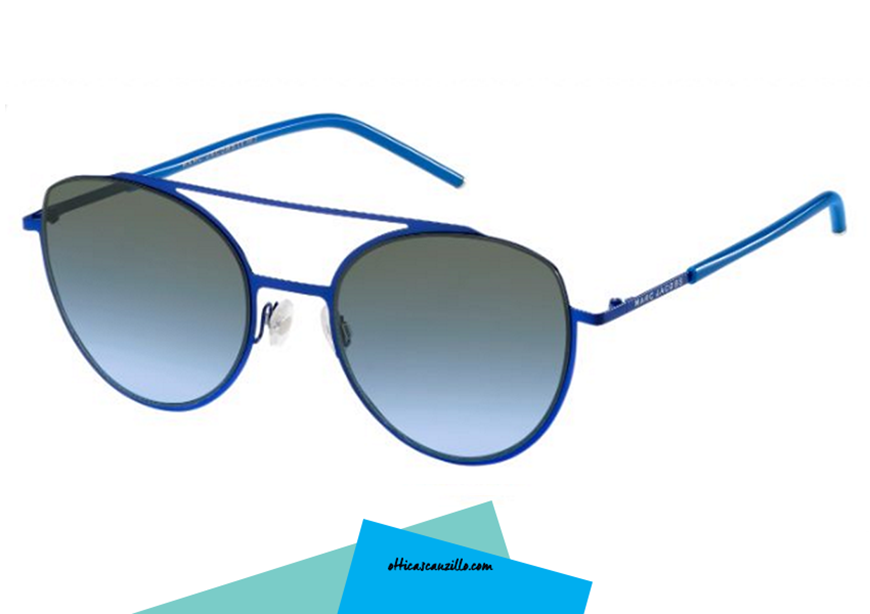 Солнечные очки Marc Jacobs 37 / S полковника W3BHL формировали подобно бабочке в совершенном современном стиле. Ультра-синий свет Очков Металла, линзы в градиенте синий серый. Покупайте этот sunglass Марк Джакобс 37 / s, отгрузка - это погрузка оплачивается фрахтователем Италия.