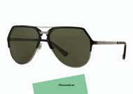 Sunglasses Dolce & Gabbana DG 2151 col. 01/71 metal dual color black and gunmetal gray. Eyewear with a unique style with full green lenses. Buy this accessory Dolce & Gabbana in 2151, give yourself a pair of glasses from the sun light and trendy.