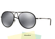 Sunglasses Emporio Armani EA 2034 col. 30146G metal ultra thin and light black. A complete, full gray lenses with silver mirror. Buy this sunglass Emporio Armani 2034, give yourself a modern accessory from the soul.