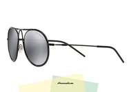 Sunglasses Emporio Armani EA 2034 col. 30146G metal ultra thin and light black. A complete, full gray lenses with silver mirror. Buy this sunglass Emporio Armani 2034, give yourself a modern accessory from the soul.