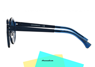 Sunglasses Emporio Armani EA 2029 col. 310080 from the classic round shape fully researched fashion style. Metal glasses in blue color coated always in blue transparent celluloid. A complete, full-blue lenses. Purchase this sunglasses Emporio Armani EA 2029, give yourself a simple, stylish look.