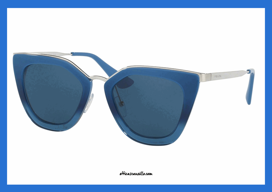 prada sunglasses blue frame