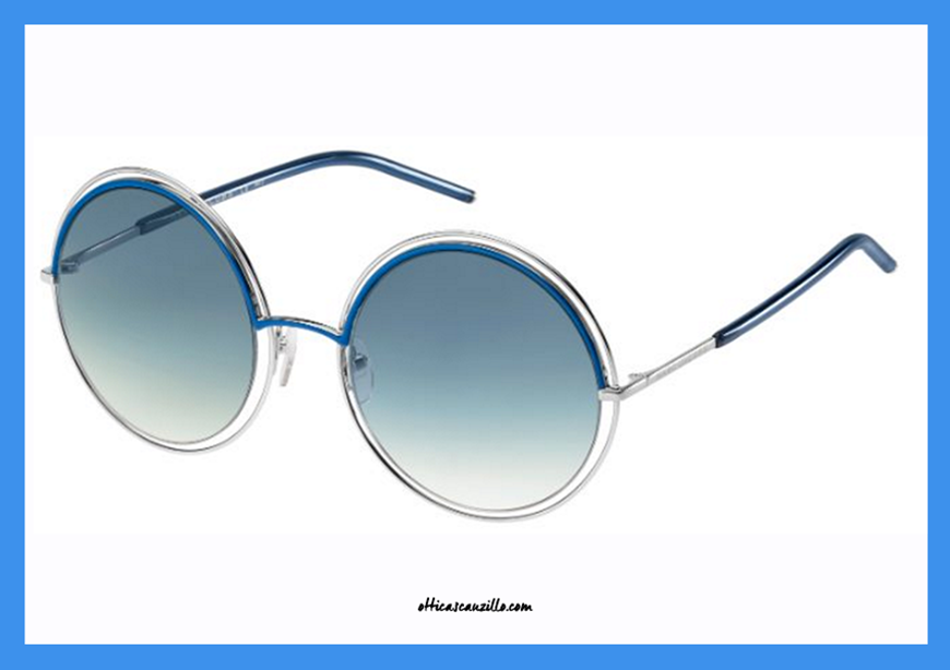 Marc Jacobs Round Sunglasses turquoise color gradient casual look Accessories Sunglasses Round Sunglasses 