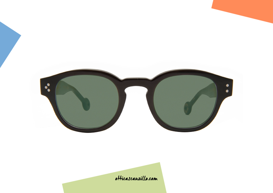 Shop online Sunglasses horn Hally and Son HS512 col. S01 at discounted price on otticascauzillo.com