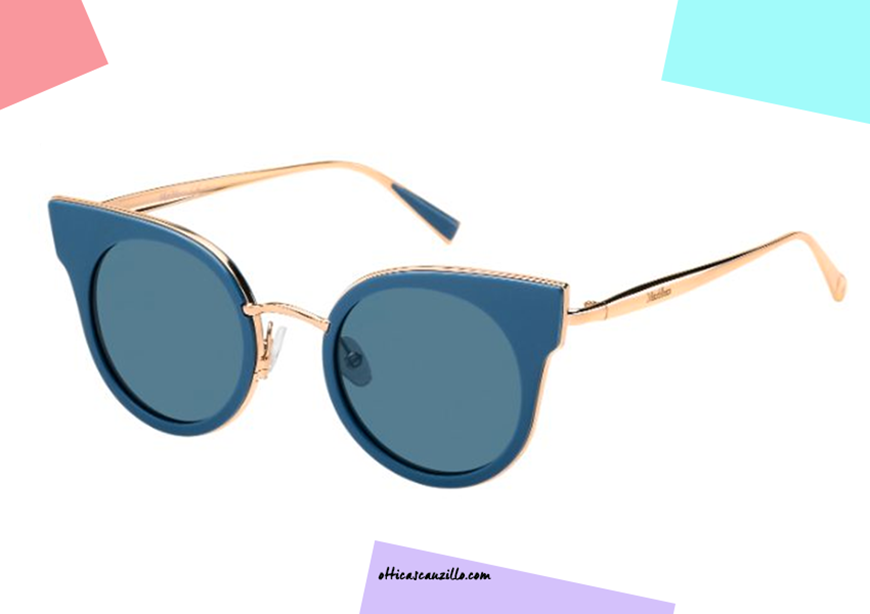 shop online Sunglasses Max Mara Gigi Hadid Ilde col. Blue discounted price on otticascauzillo.com