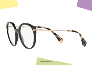 acquisto online Nuova collezione occhiali da vista MIU MIU 04PV col.1AB1O1 nero a prezzo scontato su otticascauzillo.com