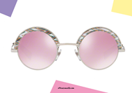 Shop online Sunglasses Alain Mikli 0A04003N col. 005 / 7V silver / pink at discounted price on otticascauzillo.com