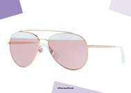 shop online Sunglasses Alain Mikli 0A04004 col. 004/84 pink and gold at discounted price on otticascauzillo.com