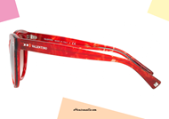 Occhiale da sole con borchie rosso Valentino VA4013col. 503313 rosso su otticascauzillo.com