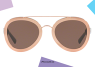 Sunglasses aviator Valentino VA4014 col. 500273 rose gold on otticascauzillo.com