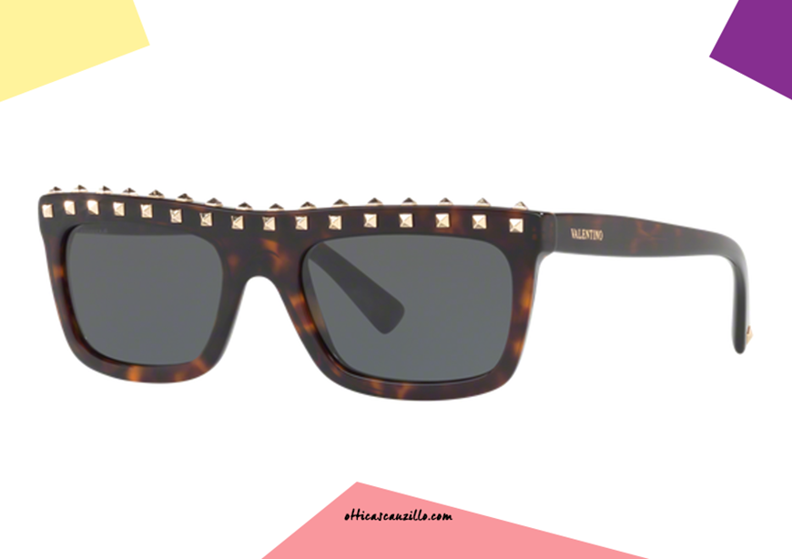 Sunglasses Valentino VA4010 col. 500287 havana with studs | Occhiali |  Ottica Scauzillo