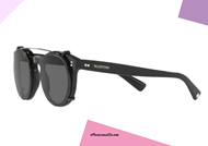 Glasses with sunglasses clips Valentino VA4009CB col. 501087 total black on otticascauzillo.com