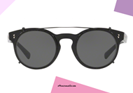 Glasses with sunglasses clips Valentino VA4009CB col. 501087 total black on otticascauzillo.com