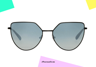 Flat lenses Sunglasses Spektre OFF SHORE 1 Black Silver on otticascauzillo.com