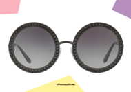 shop online special collection Sunglasses DGCAPRI Dolce & Gabbana DG2170 col. 01 / 8G black on otticascauzillo.com