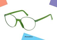 shop online Andy Wolf Eyewear mod Pevsner col Green on otticascauzillo.com	