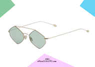 shop online Spektre sunglasses Rigaut in silver green at discounted price on otticascauzillo.com
