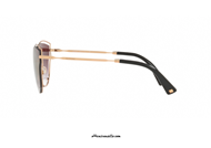 Sunglasses Valentino VA2015 col. 3004E7. Valentino sunglasses with rose gold metal frame and pink mirrored lenses with triple gradient. The great attention to detail can be seen on the black celluloid rod ends with applied studs. Shock them all, buy now your new sunglasses Valentino VA2015 rose gold.
