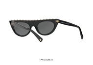 Occhiale da sole con borchie Valentino VA4018 col. 500187 nero su otticascauzillo.com