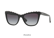 Valentino VA4022 col. 50018G black sunglasses with studs on otticascauzillo.com