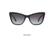 Valentino VA4022 col. 50018G black sunglasses with studs on otticascauzillo.com