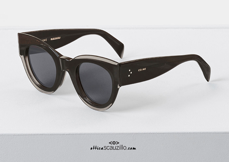 shop online Sunglasses CELINE Petra 40008I col. transparent gray on ottica scauzillo