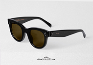 shop online Sunglasses CELINE with butterfly 40003I col. black on otticascauzillo.com