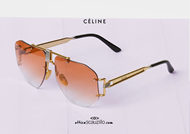 shop online Aviator metal sunglasses CELINE 40039U col. pink  on otticascauzillo.com