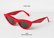 shop online Cat eye sunglasses CELINE 40019U col. red on otticascauzillo.com