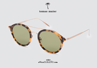 shop online Sunglasses Tomas Maier TM31 col. havana / green on otticascauzillo.com