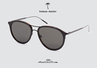 shop online Aviator sunglasses Tomas Maier TM32 col. black on otticascauzillo.com
