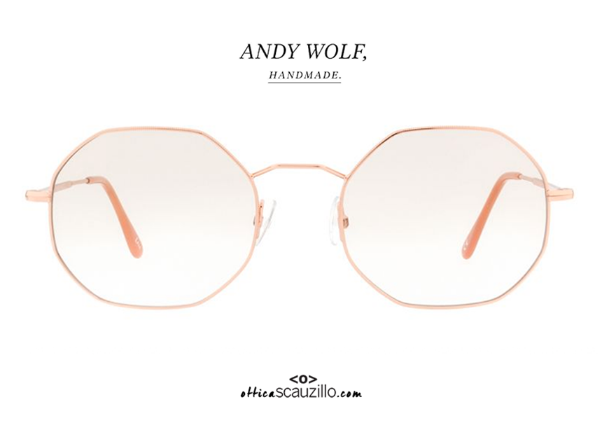 shop online Glasses Andy Wolf mod. 4729 col. Pink gold on otticascauzillo.com