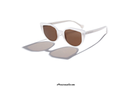Saturnino Eyewear Etheline col. 3 gray sunglasses on otticascauzillo.com