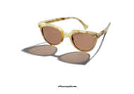 Saturnino Eyewear Wes col. 3 marble sunglasses. Modern style suitable for every look for this eyewear characterized by the wide, butterfly shape, marble effect celluloid frame combined with brown lenses. Wear now your new Saturnino Eyewear Wes col. 3 marble sunglasses, buy it now.