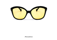 Saturnino Eyewear Cadillac col. 1 black sunglasses on otticascauzillo.com