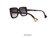 Saturnino Eyewear Shao col. 2 dark havana sunglasses on otticascauzillo.com