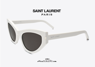 shop online Saint Laurent sunglasses New Wave 215 GRACE white on otticascauzillo.com