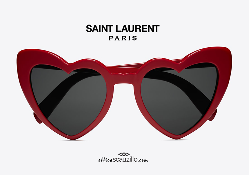 Sunglasses heart Saint Laurent 196 LOULOU red | | Ottica Scauzillo