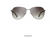Saturnino Eyewear Whiplash col. 4 gunmetal sunglasses. Unisex gunmetal sunglasses in the classic aviator shape reinterpreted in a modern way. Brown shaded lenses. Buy now your new Saturnino Eyewear Whiplash col. 4 gunmetal sunglasses.