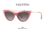 shop online Cat eye Sunglasses Valentino VA4041 col. 51078G pink on otticascauzillo.com 