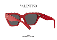 shop online studs Sunglasses Valentino VA4046 col. 511087 red on otticascauzillo.com