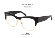 shop online Vintage eyeglasses Andy Wolf mod. 5084 col. A black. on otticascauzillo.com 