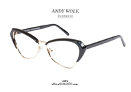shop online vintage mood Eyeglasses Andy Wolf mod. 5047 col. A black on otticascauzillo.com 