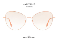 shop online Eyeglasses butterfly Andy Wolf mod. 4740 col. C rose gold on otticascauzillo.com 