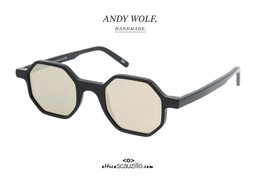 shop online Octagonal sunglasses Andy Wolf mod. Alfons col.A black on otticascauzillo.com  