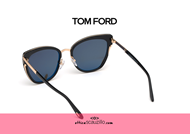 shop online Butterfly sunglasses TOM FORD SIMONA FT0717 col. 01A black on otticascauzillo.com